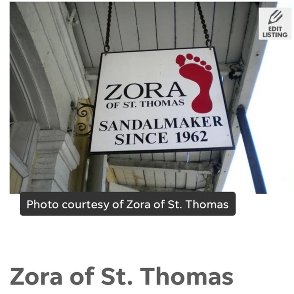 Zora by St Thomas Hand Made Brown Leather Sandals Size 8 - Picture 8 of 16